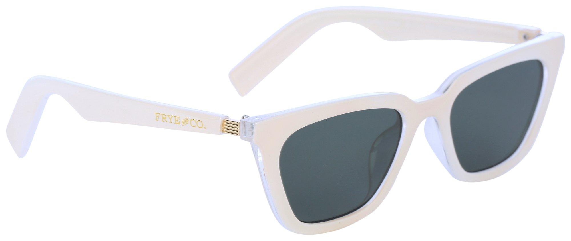 Frye & Co Womens Cateye Solid Sunglasses