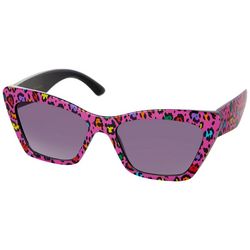 Betsey Johnson Womens Rainbow Print Cat Eyr Sunglasses