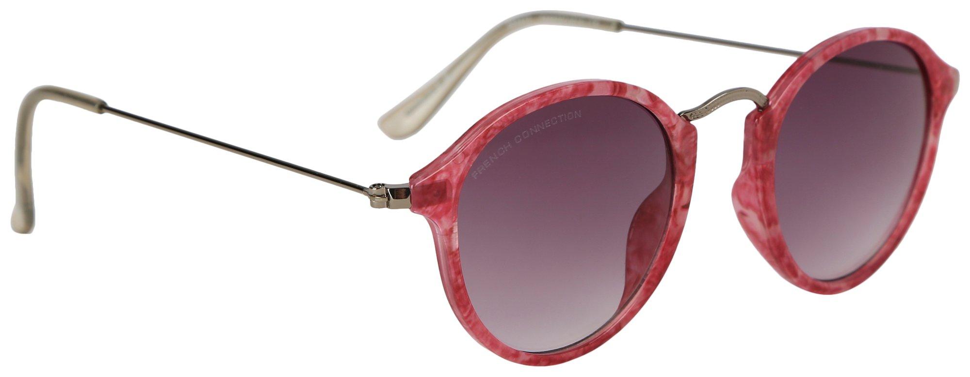 French Connection Womens Round Sunglasses