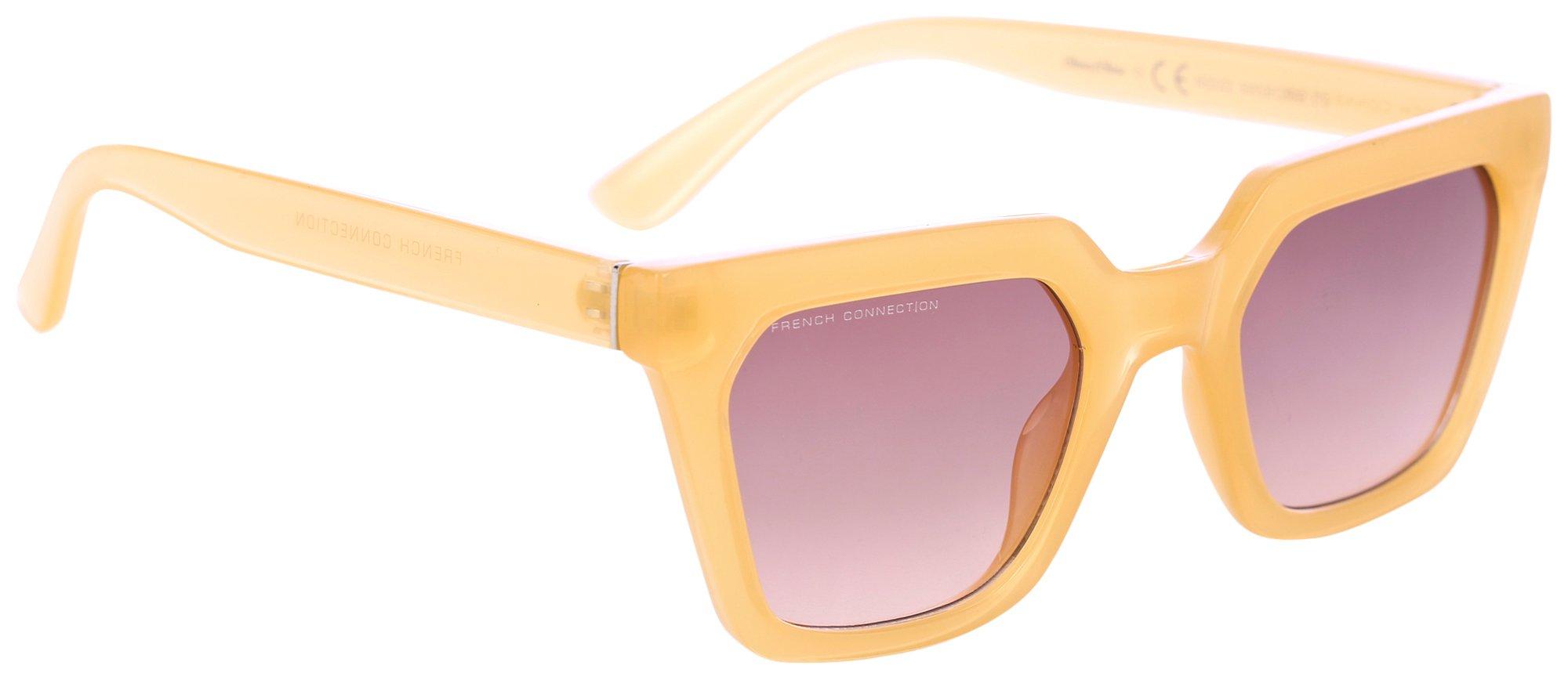 French Connection Womens Translucent Tinted Sunglasses