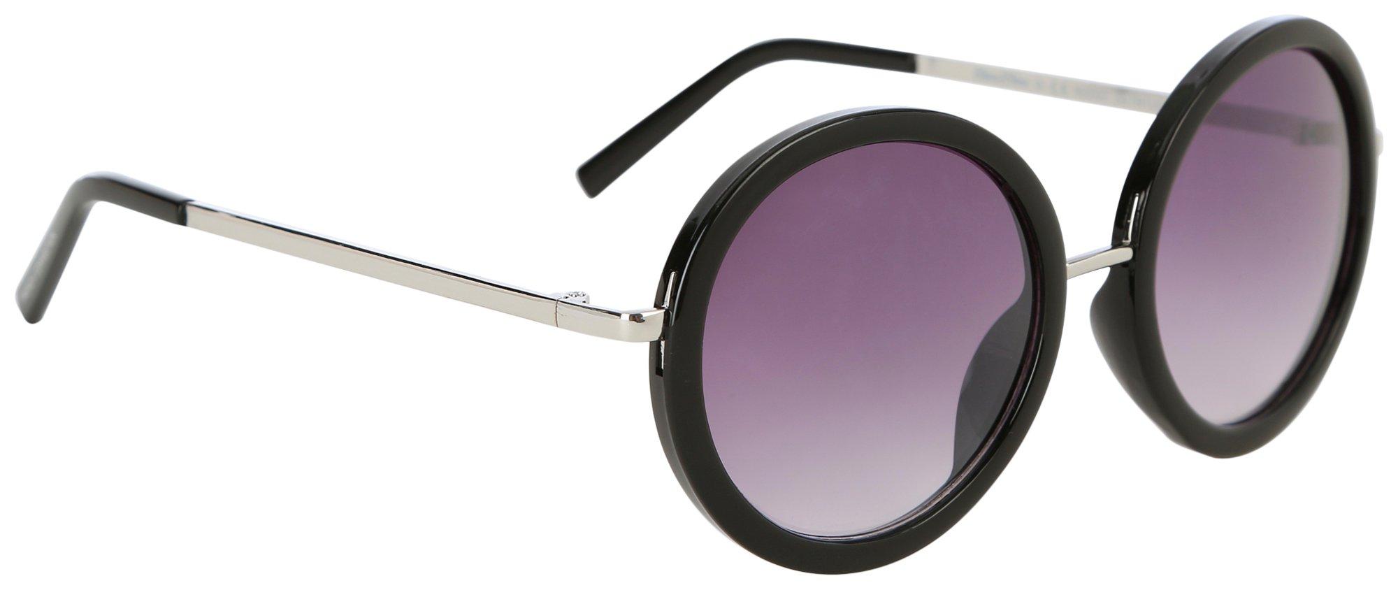 French Connection Womens Bold Round Sunglasses
