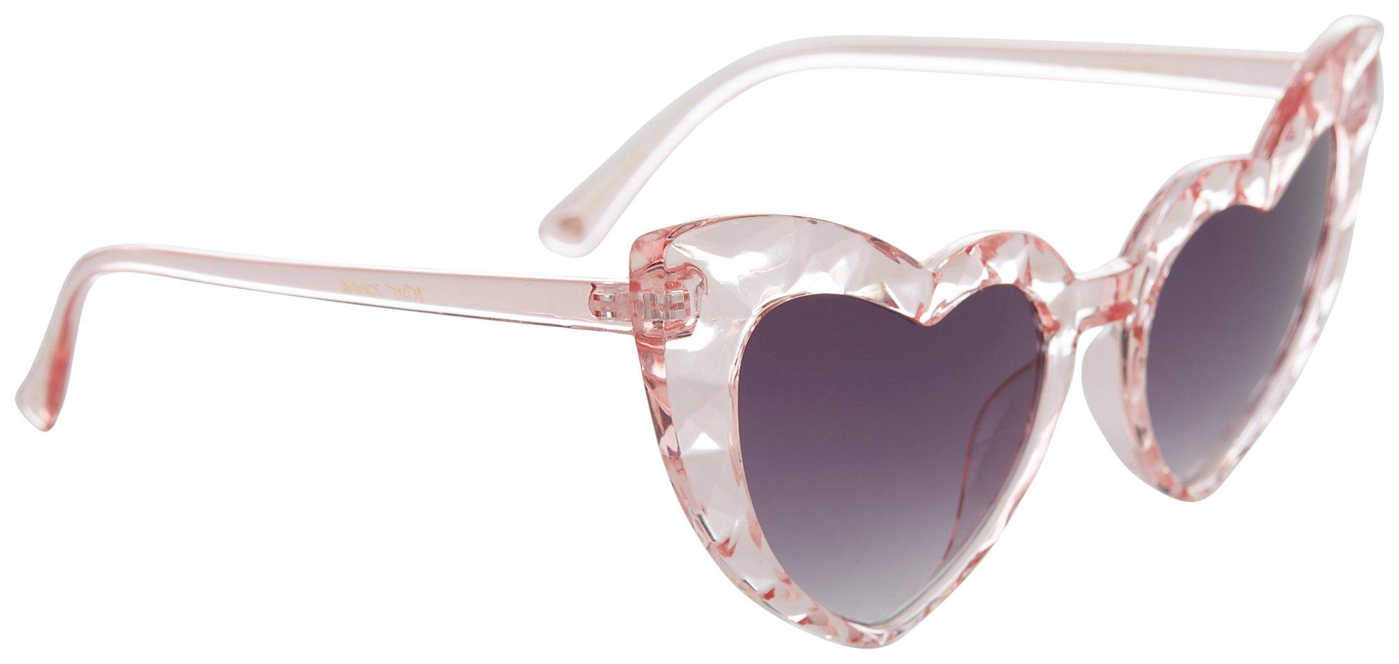 Betsey Johnson Womens Cateye Heart Sunglasses