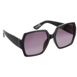 Steve Madden Womens Black Large Square Frame Sunglasses