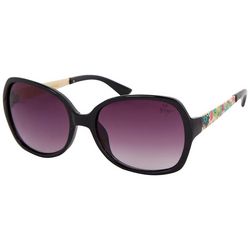 Betsey Johnson Womens Round Multi-Color Stem Sunglasses