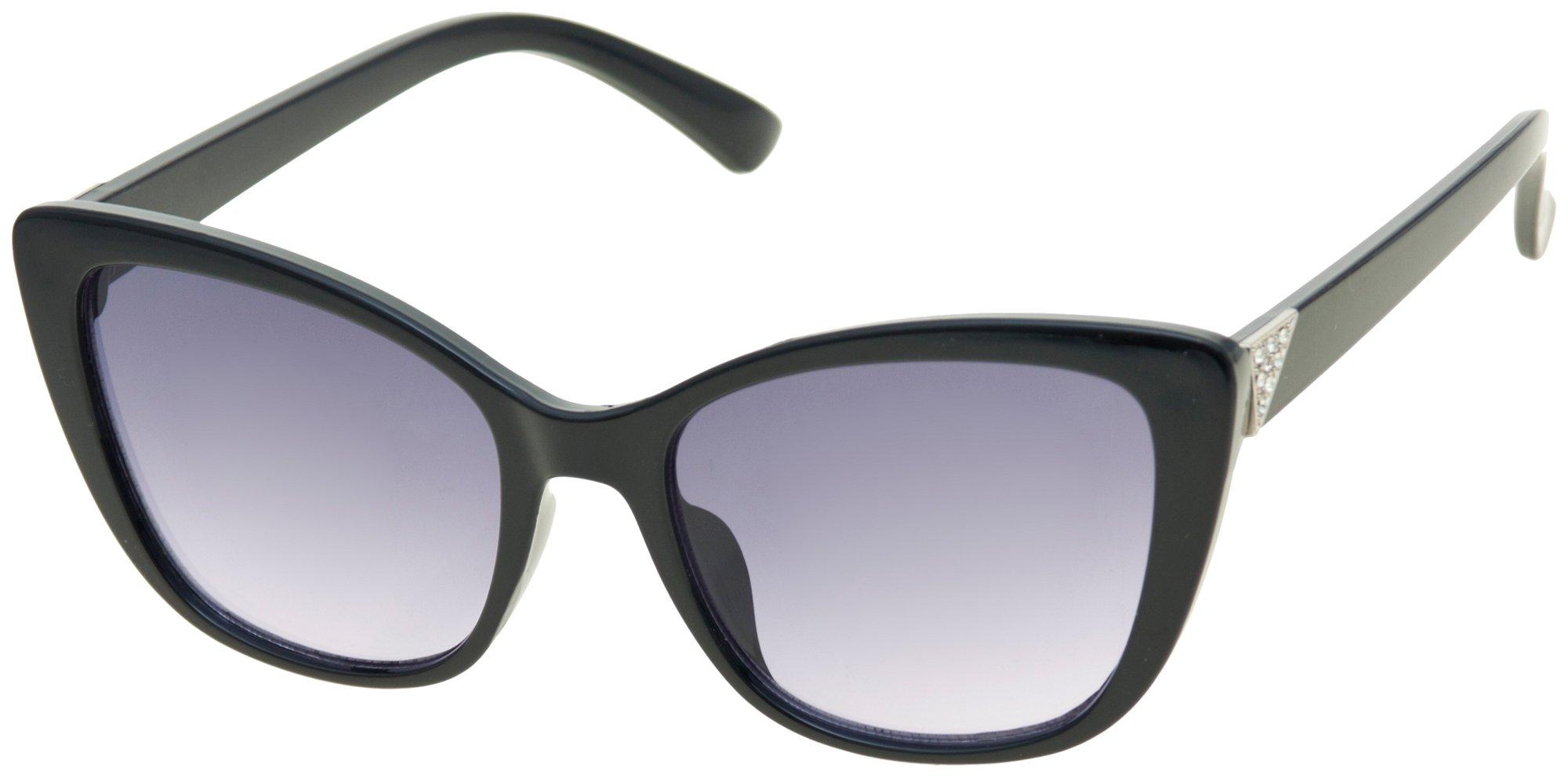 Steve Madden Womens Solid Cat Eye Sunglasses