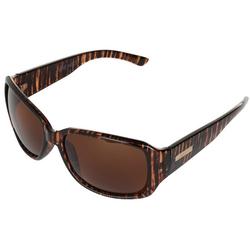 Womens Stripe Rectangular Sunglasses