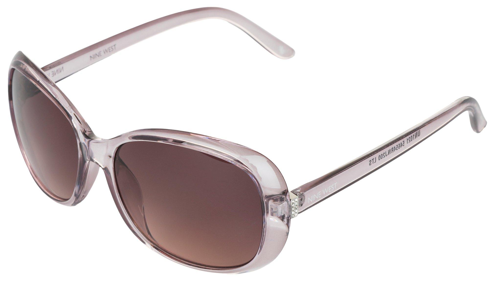 Womens Rectangular Oval Sunglasses