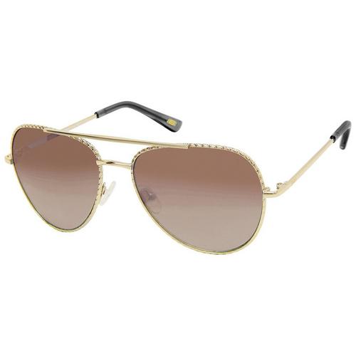 Skechers Womens Aviator Wire Frame Sunglasses With Carry