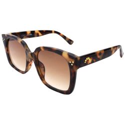 C&C California Womens Square Tortoise Framed Sunglasses
