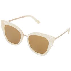 Womens Mother Of Pearl Cateye Sunglasses