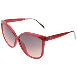 Rachel Roy Womens Betty Red Cat-Eye Sunglasses