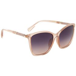 Womens Cateye Glitter Sunglasses