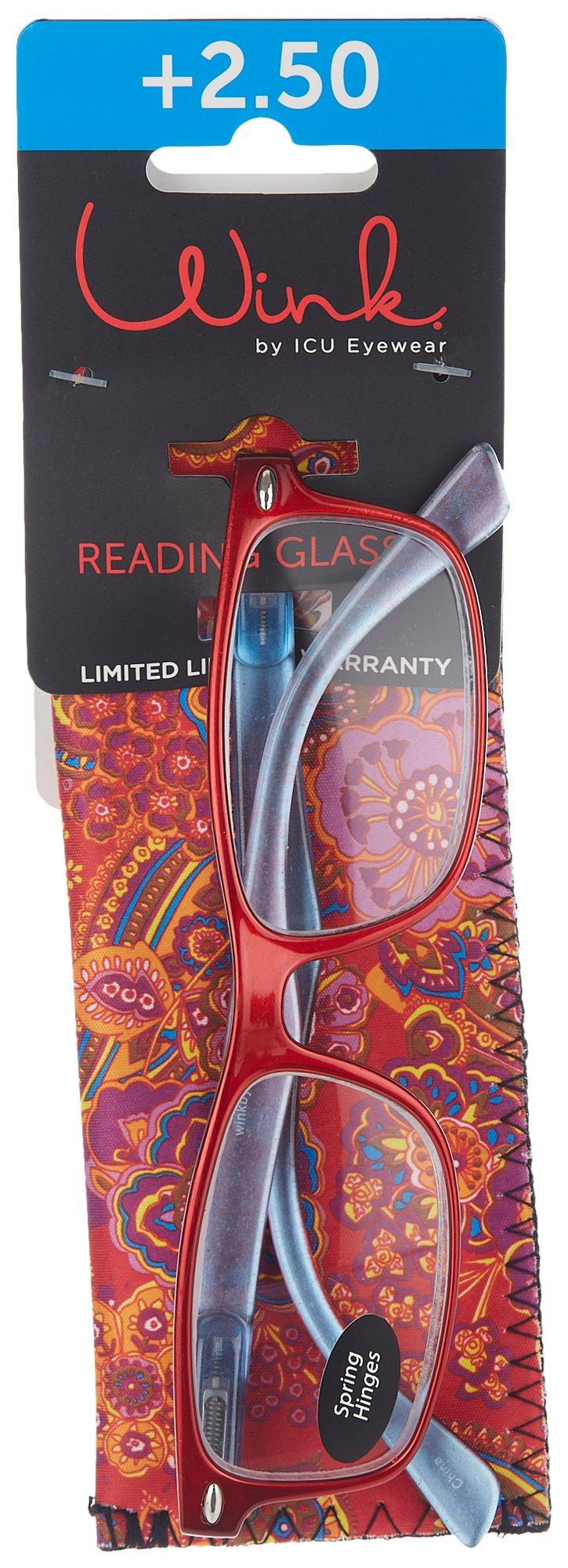 Ankara Two-Tone Reading Glasses & Case