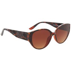 Southpole Womens Oval Cateye Swirl Stems Sunglasses
