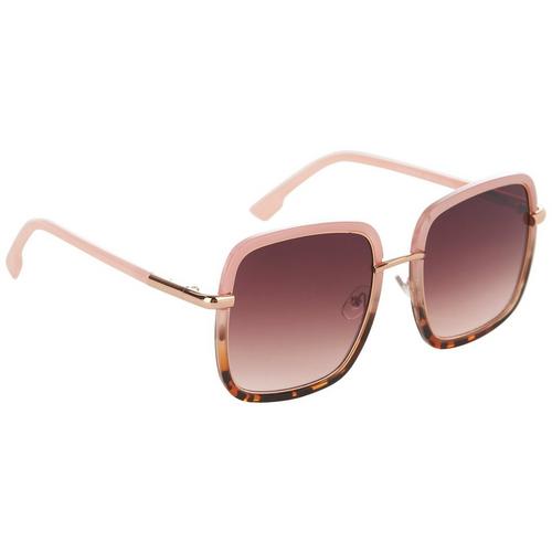 Martha Stewart Womens Square Frame Two-Tone Sunglasses