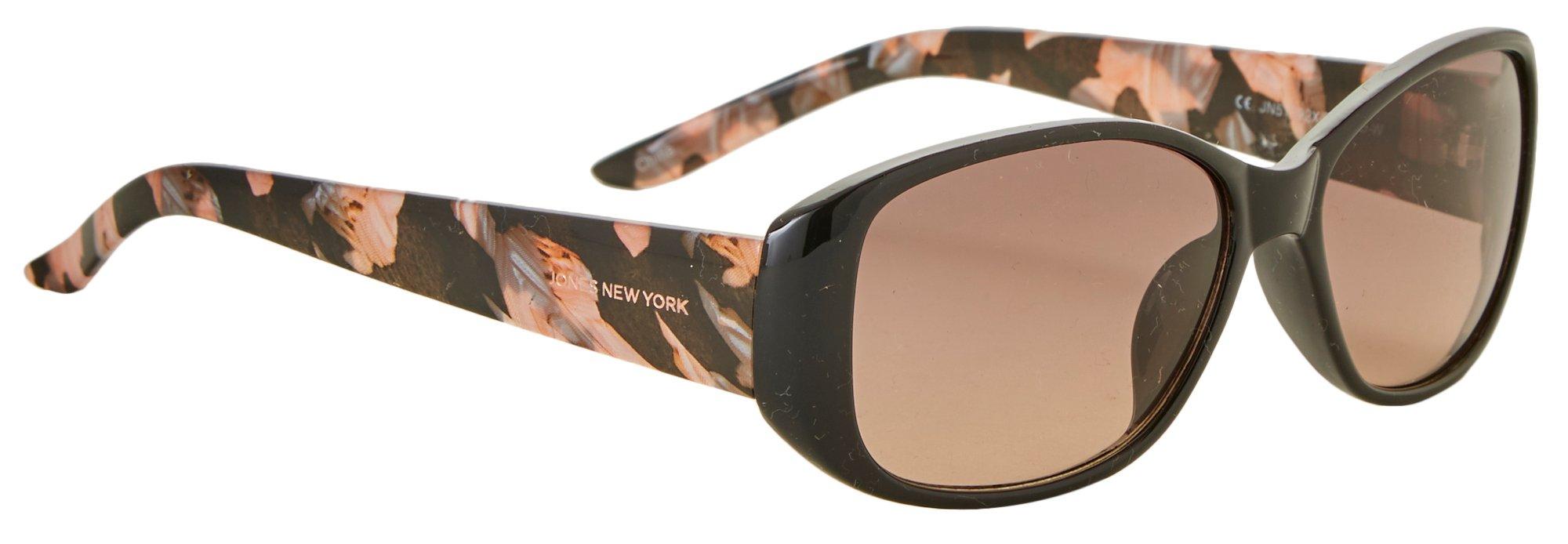 Jones New York Womens Oval Rectangular Shell Sunglasses