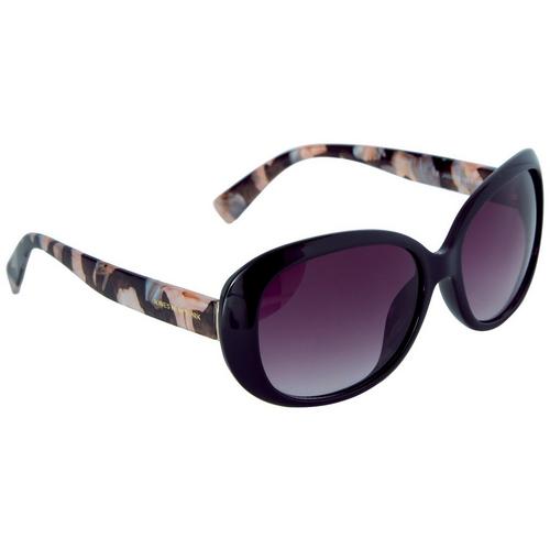 Jones New York Womens Bold Plastic Oval Sunglasses