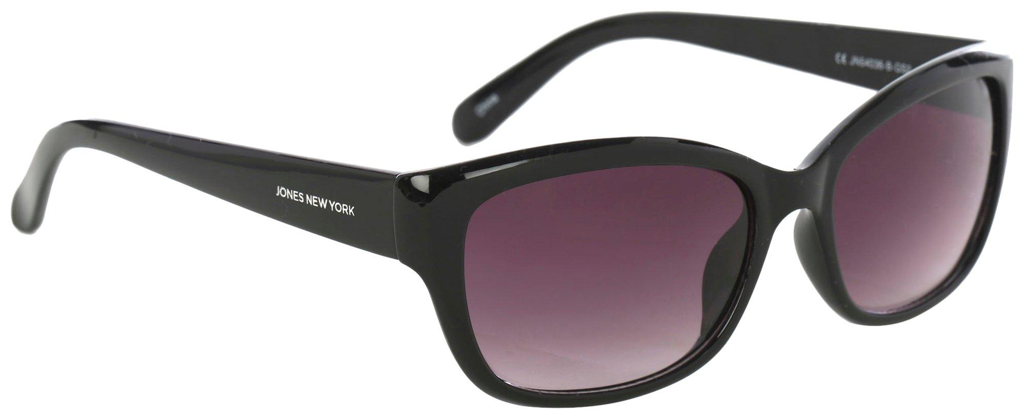 Womens Rectangular Solid Sunglasses