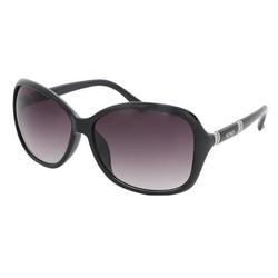 Womens Bold Square Solid Tinted Plastic Sunglasses