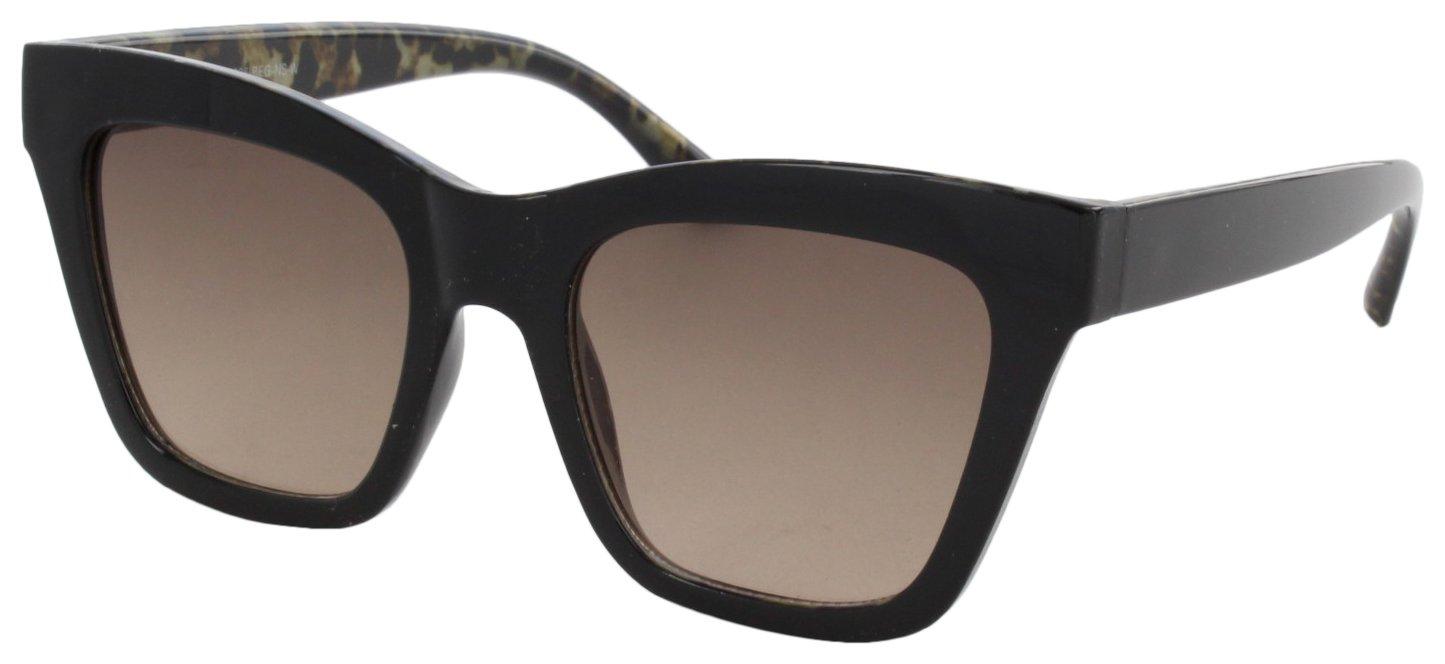 XOXO Womens Wayfarer Solid Plastic Sunglasses