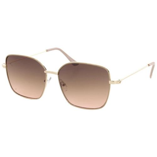 Jones New York Womens Gold Square Sunglasses