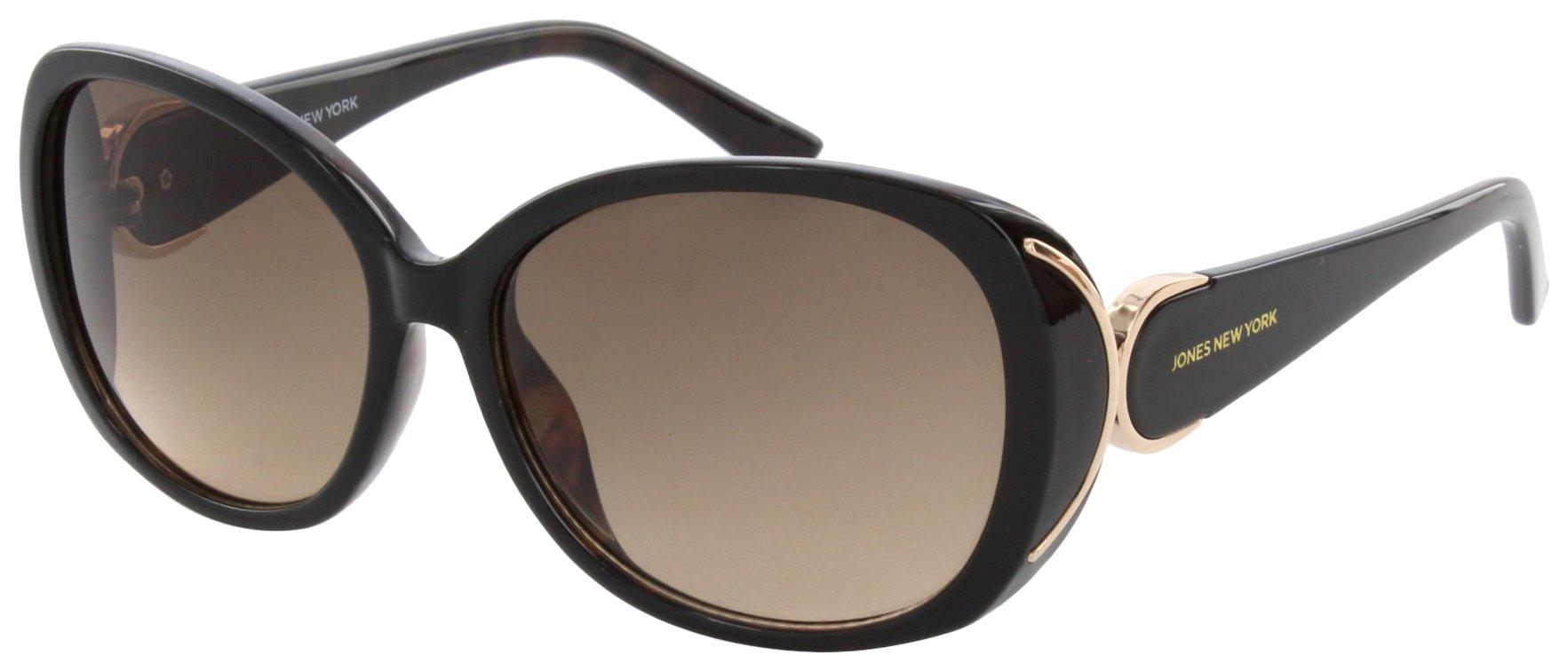 Jones New York Womens Solid Round Sunglasses