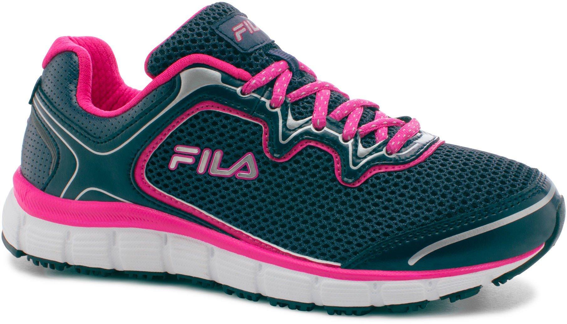 neon pink fila shoes