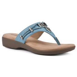 Cliffs By White Mountain Womens Bailee Thong Sandals