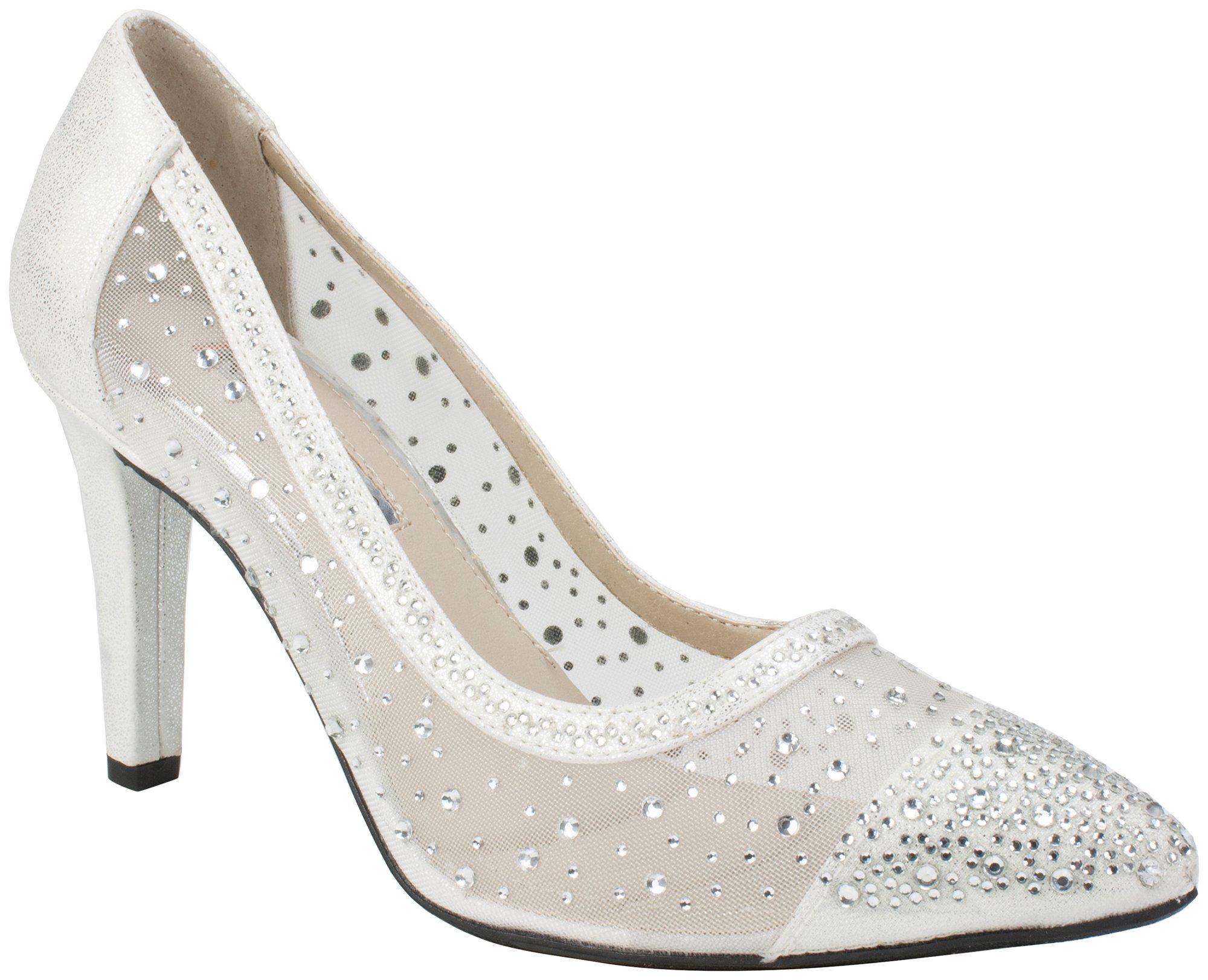 Rialto Womens Millis Embellished Mesh Pumps | Bealls Florida