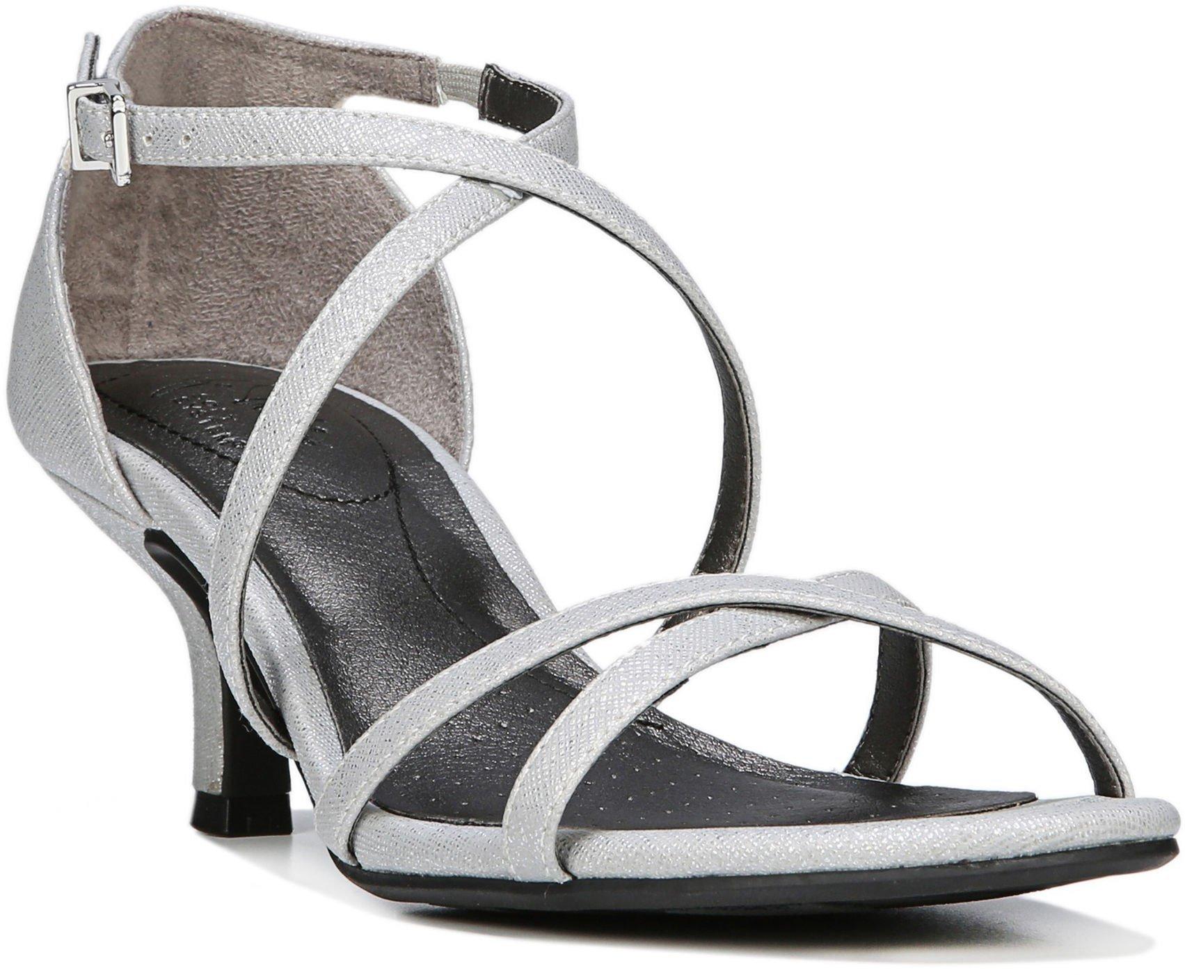 lifestride silver sandals
