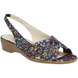 LifeStride Womens Mimosa 2 Floral Slingback Sandals