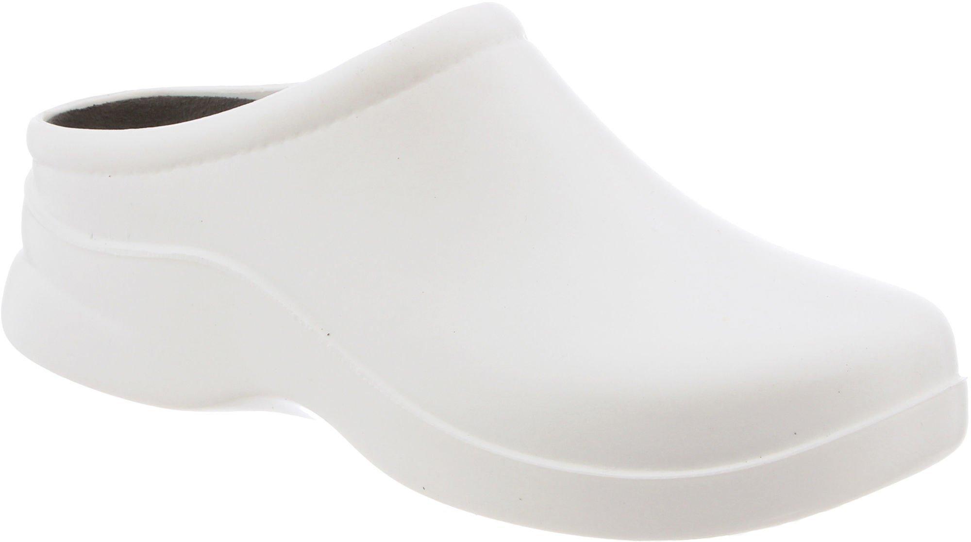 white clog shoes