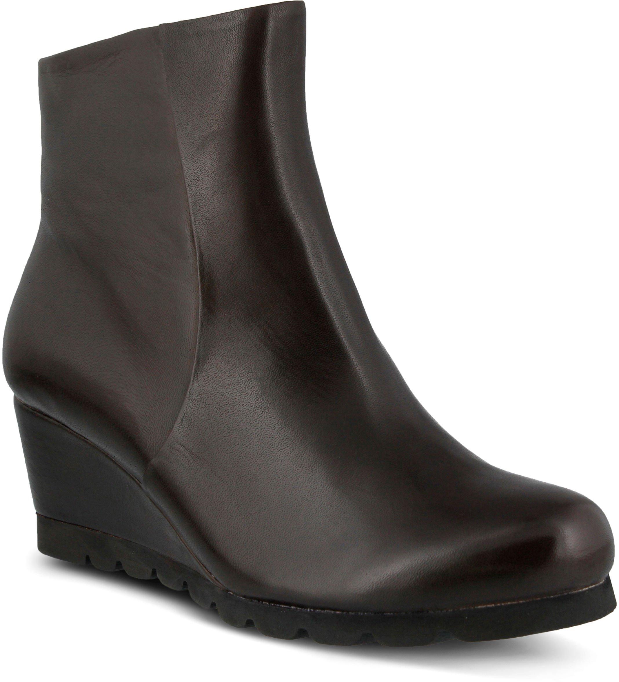 Spring Step Womens Ravel Pull On Wedge Bootie