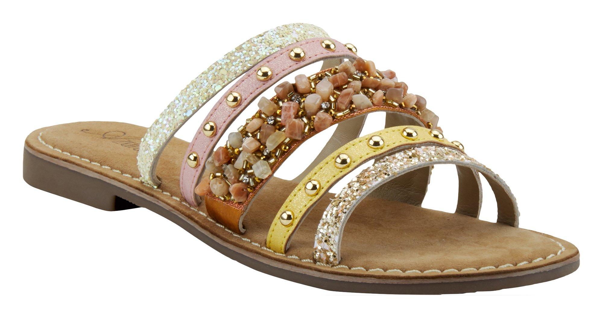 Spring Footwear Womens Azura Minerals Slide Sandals