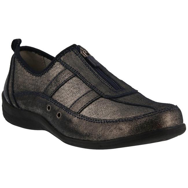 Spring Step Womens Racer Suede and Textile Active Shoe