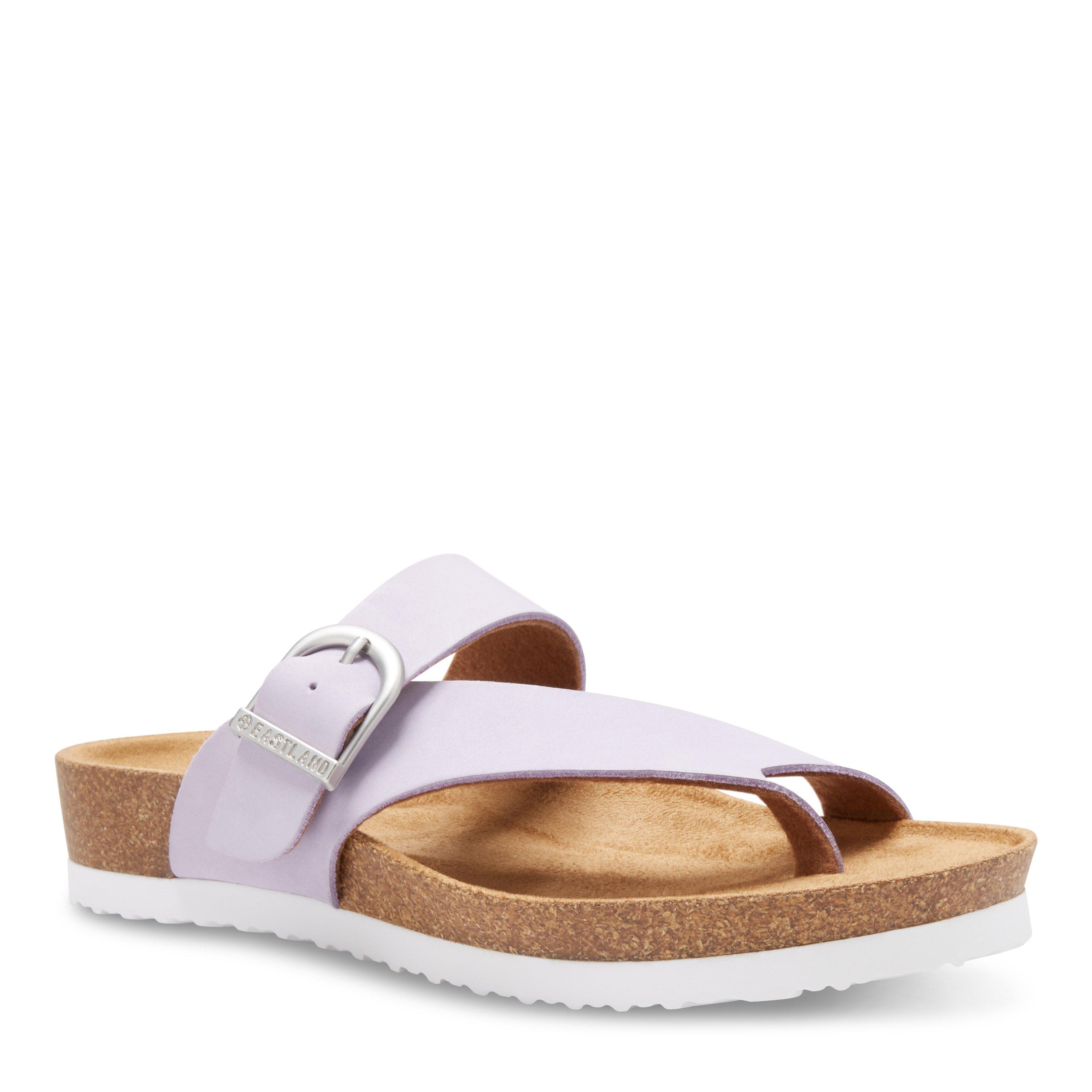 Womens Shauna Strap and Buckle Thong Sandals