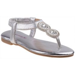 Kensie Girl Girls Pearl & Jewel Thong Sandals