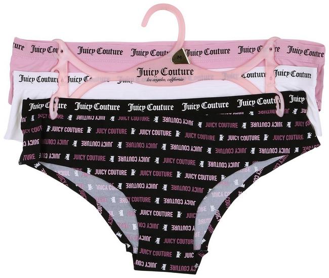 Juicy Couture Intimates Panty Stretch Lace Thong Large Blue New