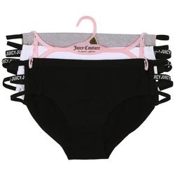 Juniors 3-Pc. Caged Sides Seamless Hipster Set