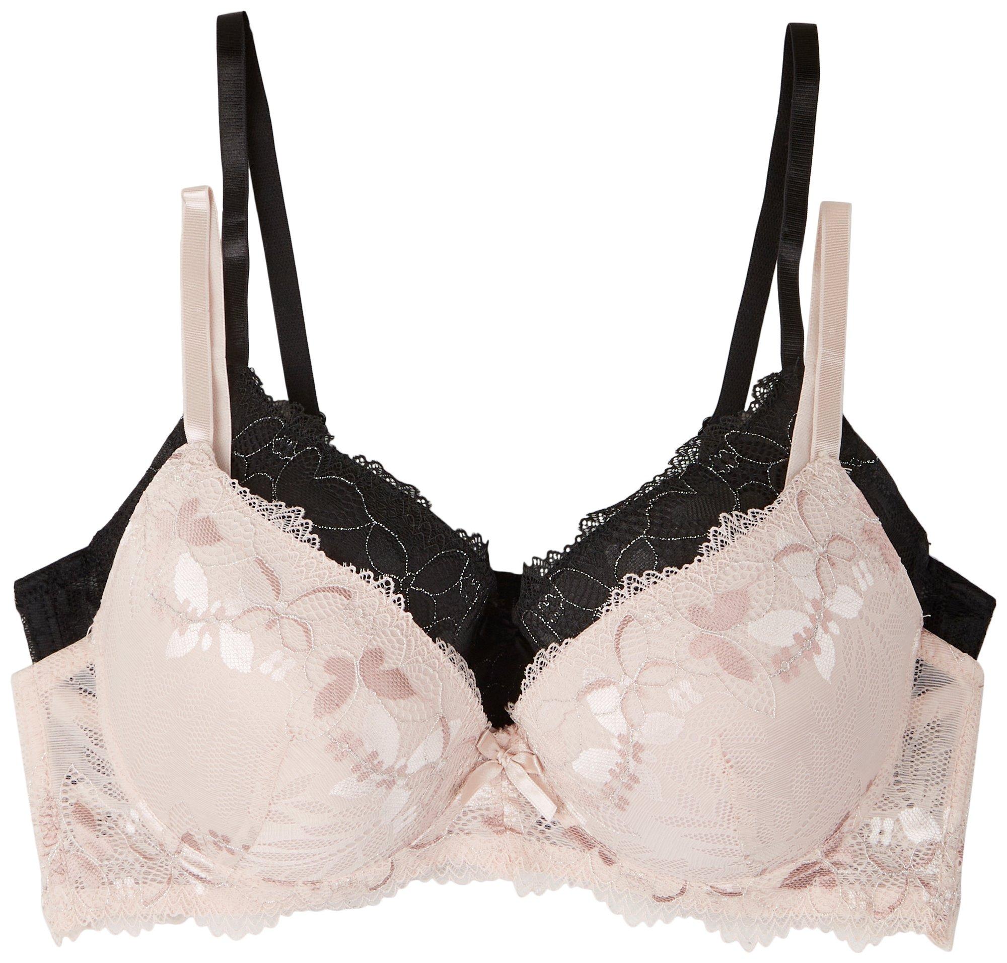 Juniors 2-Pc. Major Monarch Lace Underwire Push-Up Bra Set