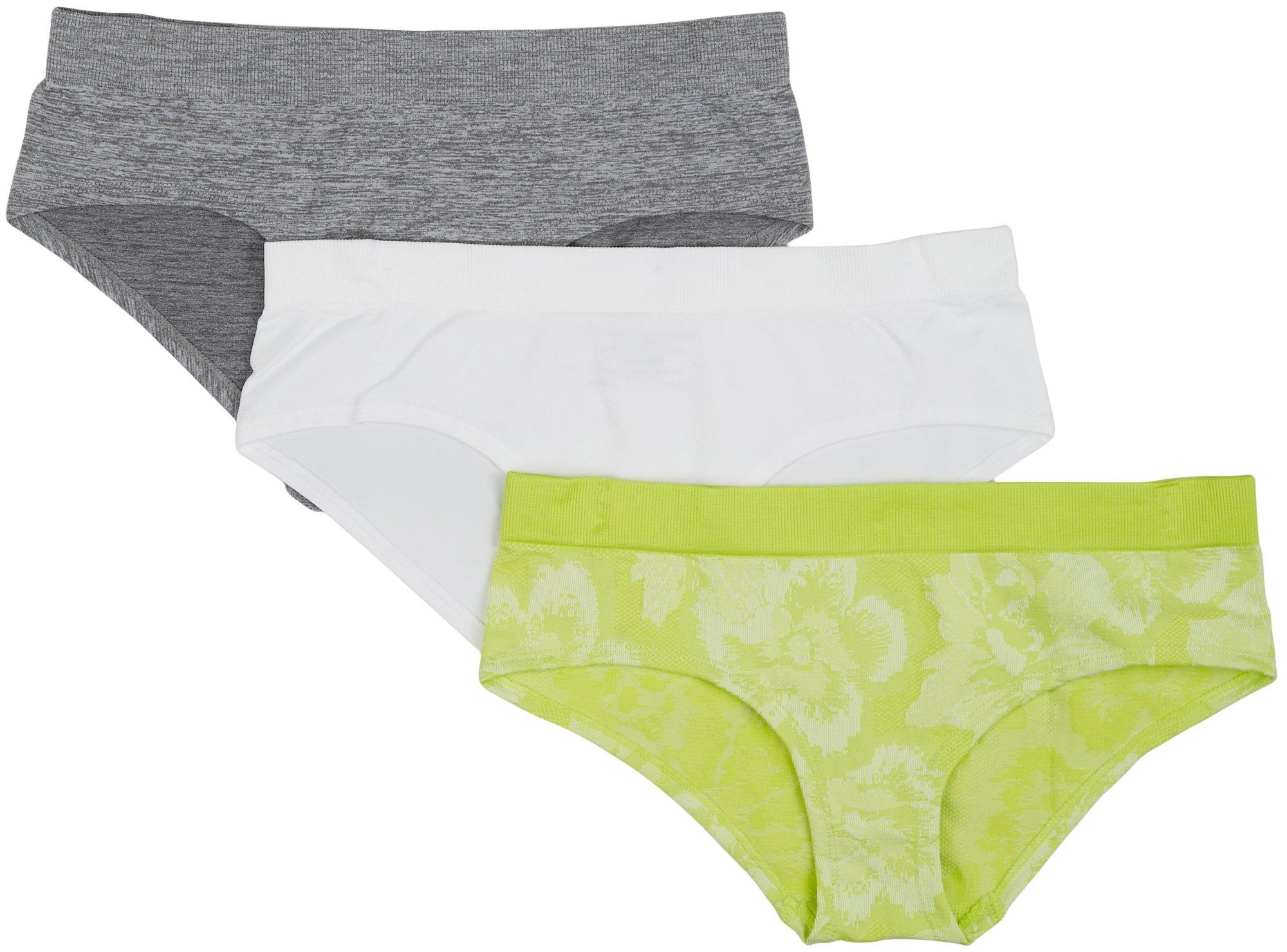 Juniors 3-Pc Hawaiian Seamless Hiphuggers Set