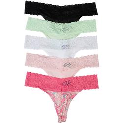 Juniors 5-Pc. Lace Thong Panties