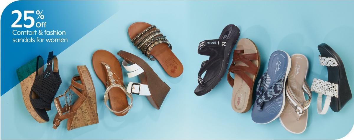 25% off Comfort & fashion sandals for women