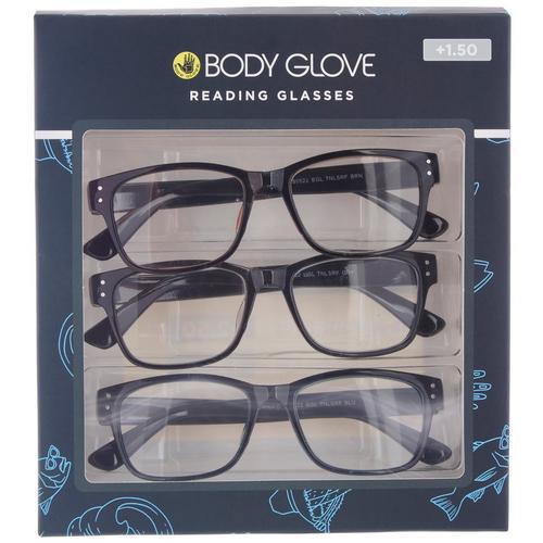 Body Glove 3-Pc. Dark Translucent Frame Readers Set