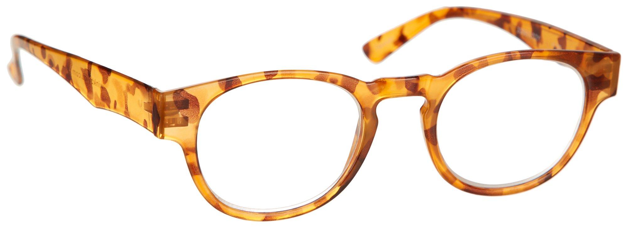 Wink By Icu Eyewear Tortoise Rounded Reading Glases 