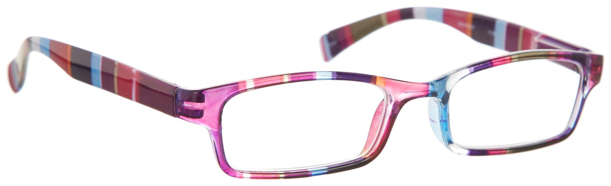 Wink by ICU Eyewear Striped Rectangular Reading Glases