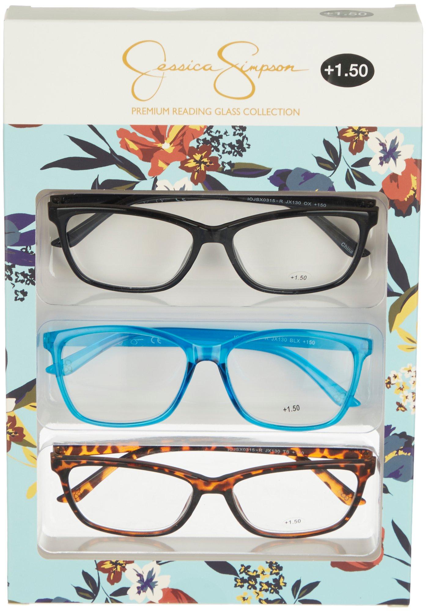 Jessica Simpson 3-Pc. Plastic Frame Readers Set