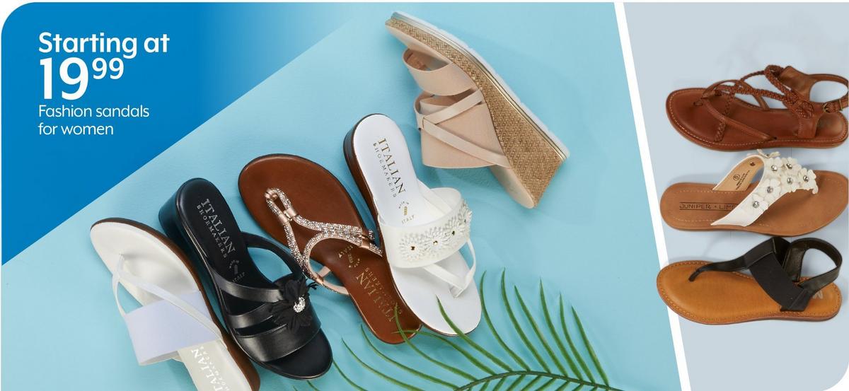 Starting at 19.99 Fashion sandals for women