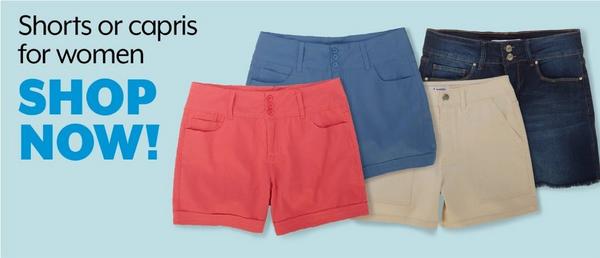 Shorts or capris for women - Shop Now