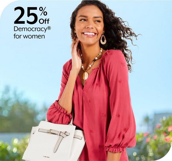 25% off Democracy® for women